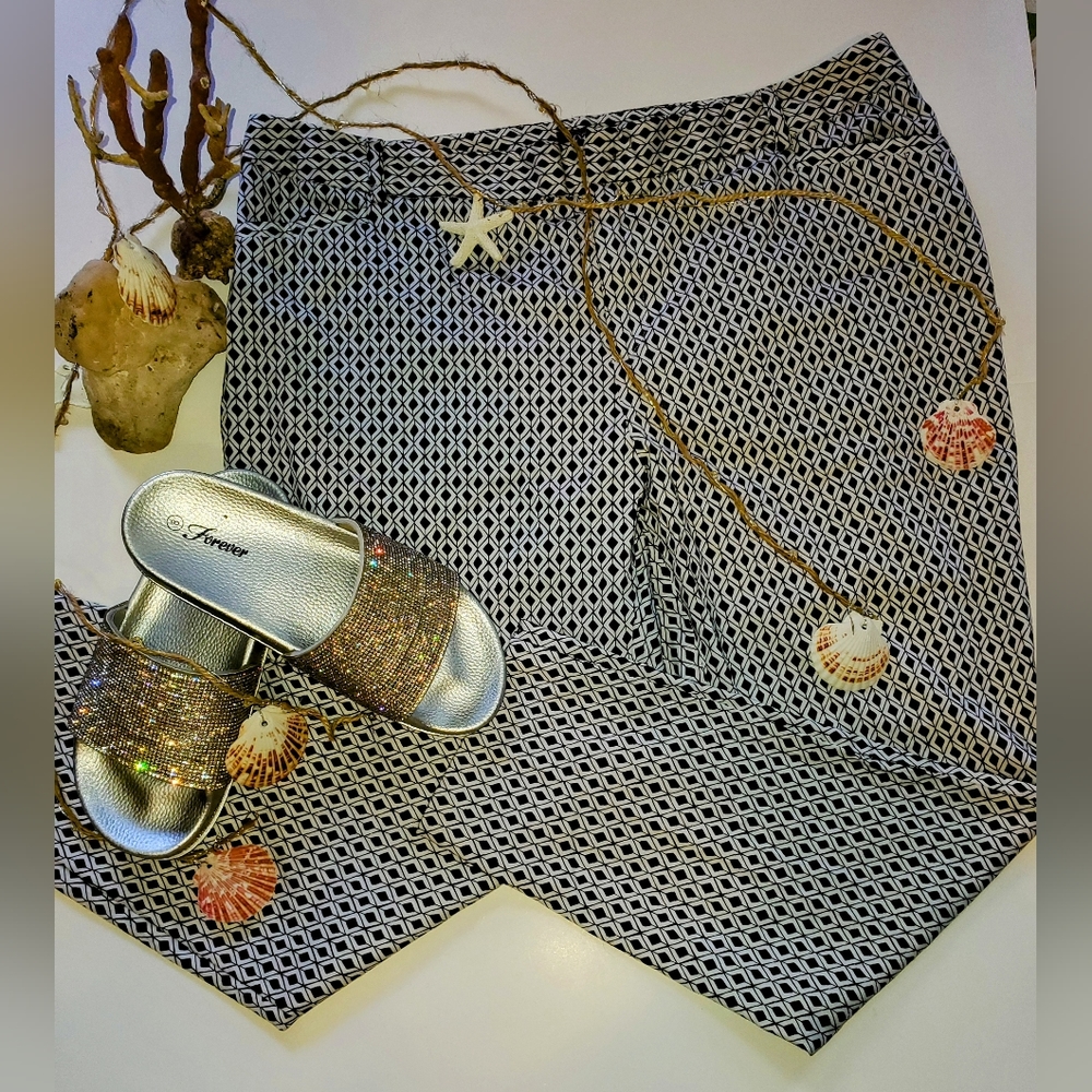 Roz&Ali Signature Fit diamond pattern trousers